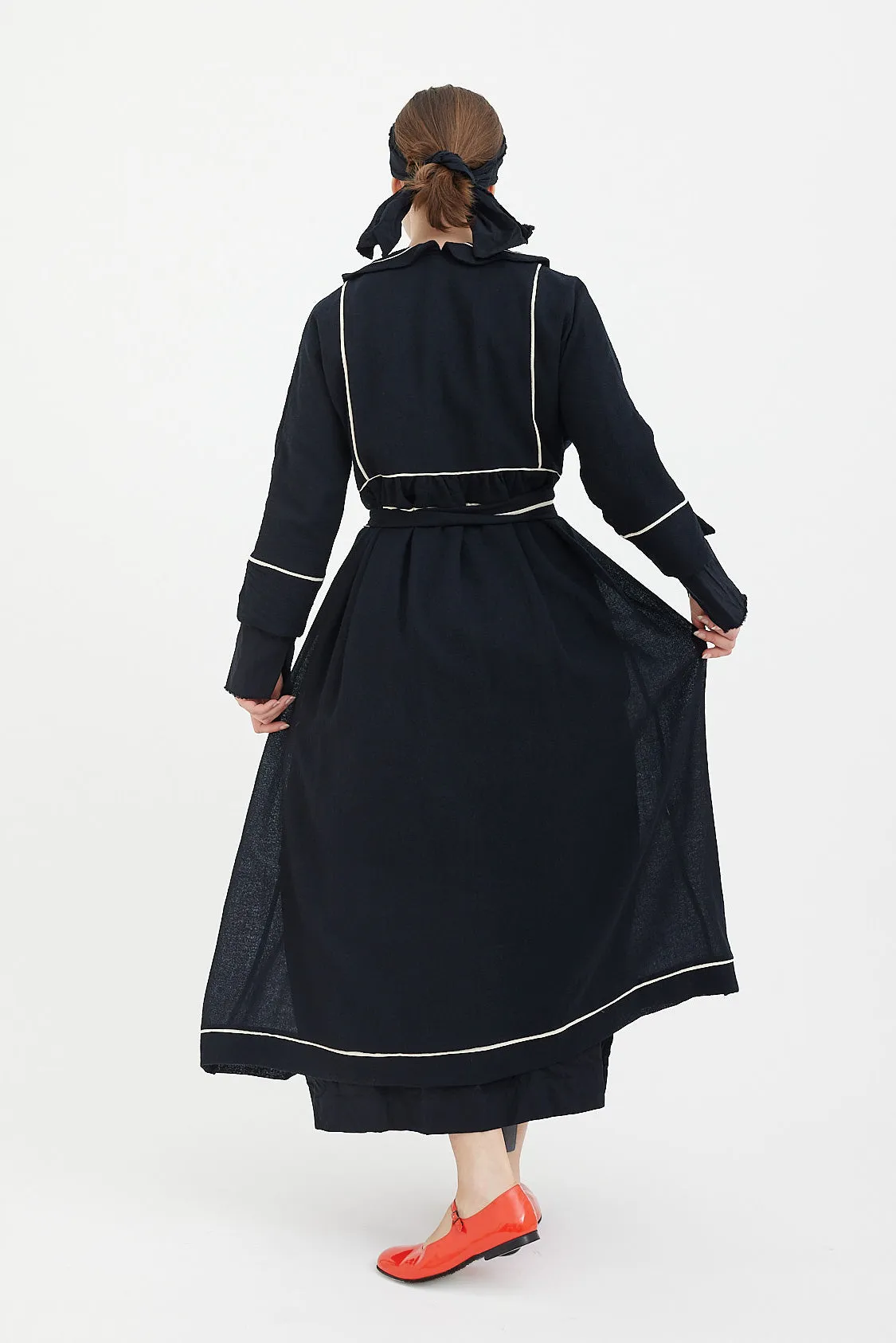 Daniela Gregis - Symphony Coat - Black Cream