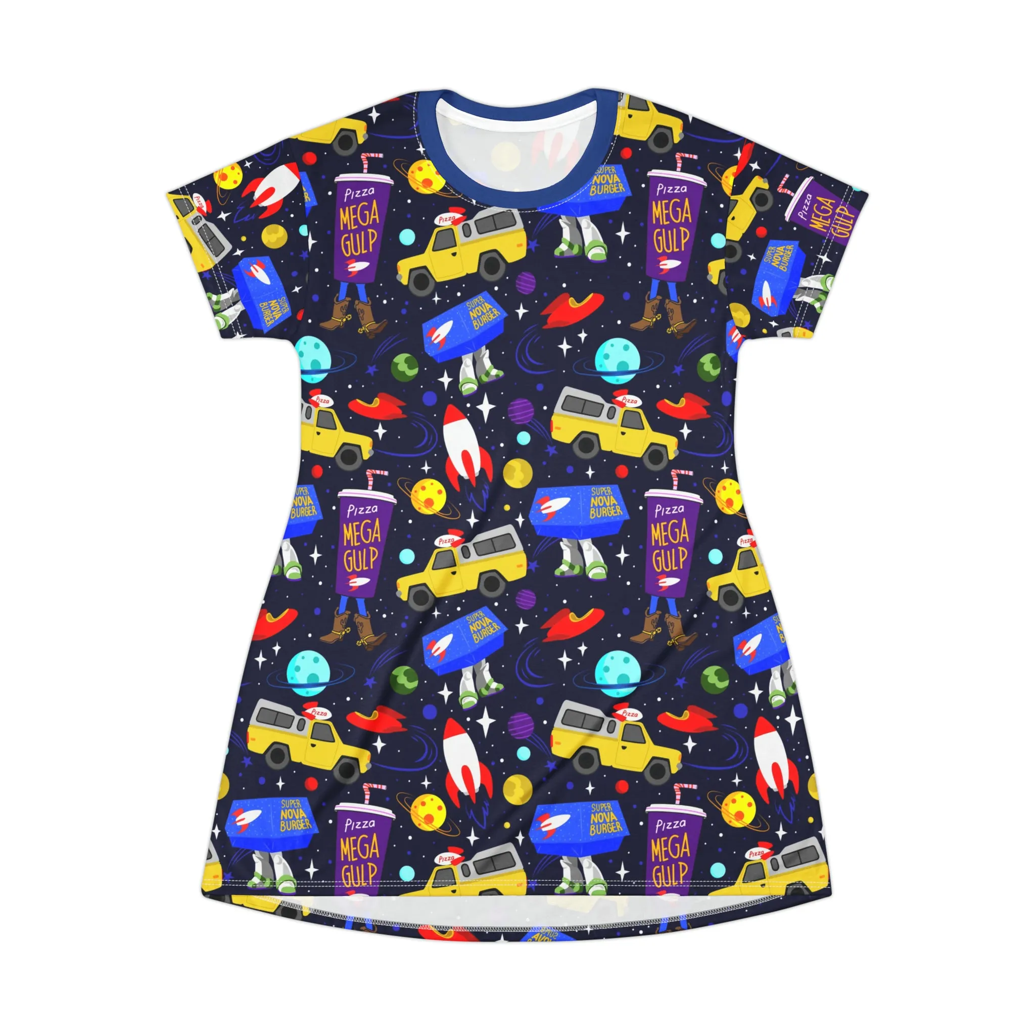 Disney Toy Story Arcade Pizza T-Shirt Dress