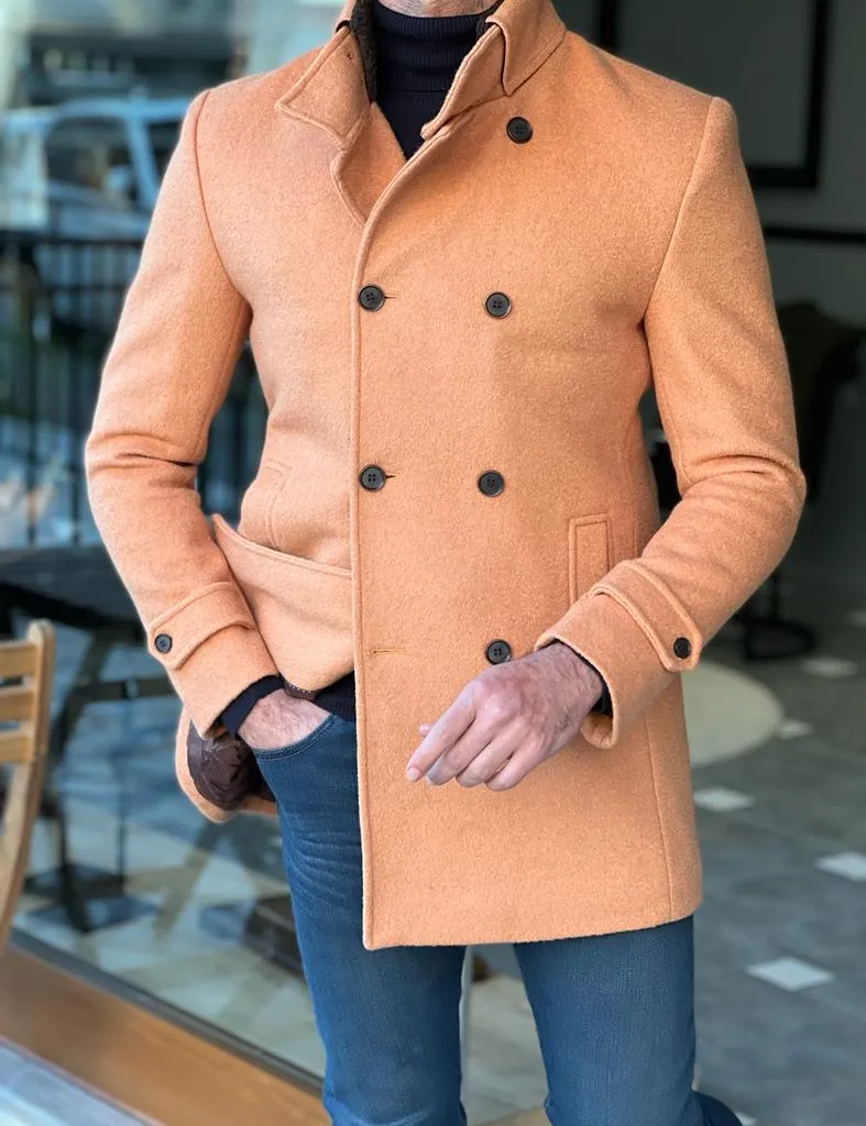 Double Breasted Camel Coat