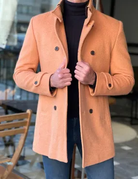 Double Breasted Camel Coat