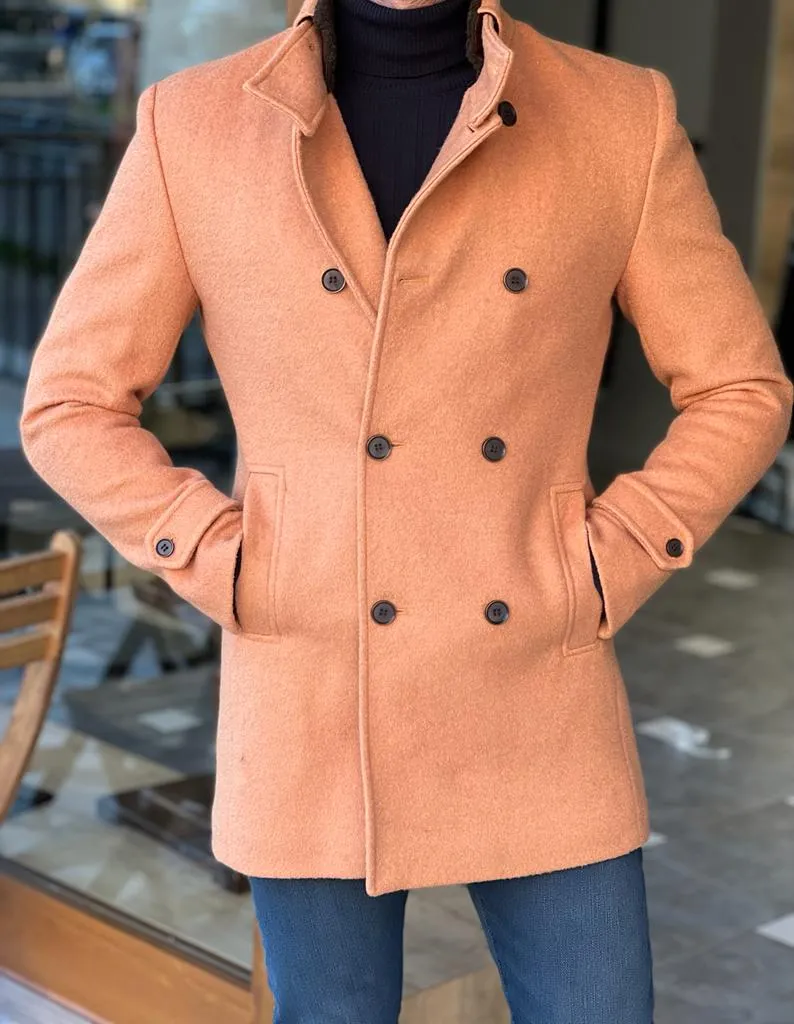 Double Breasted Camel Coat