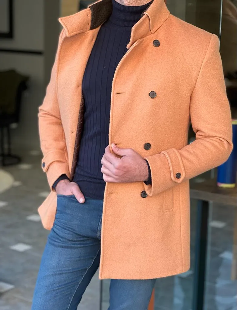 Double Breasted Camel Coat