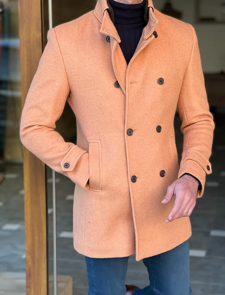 Double Breasted Camel Coat