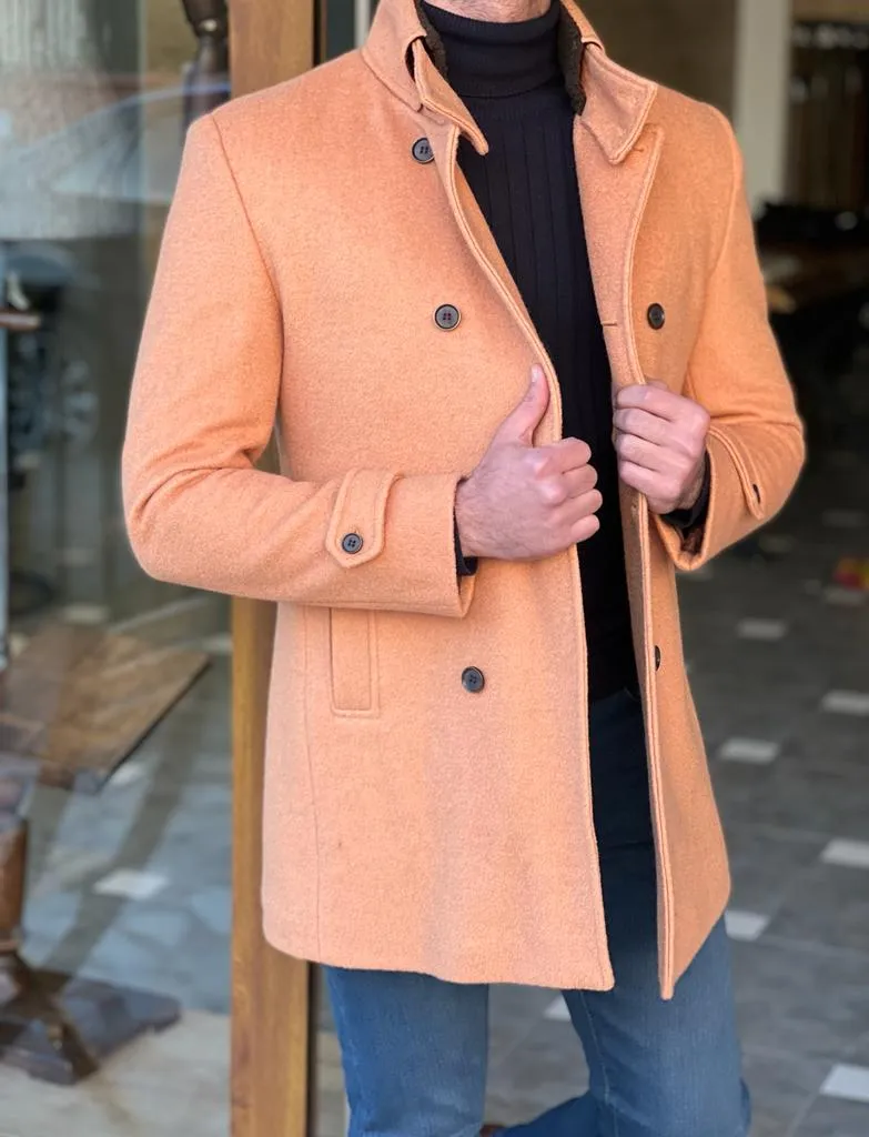 Double Breasted Camel Coat