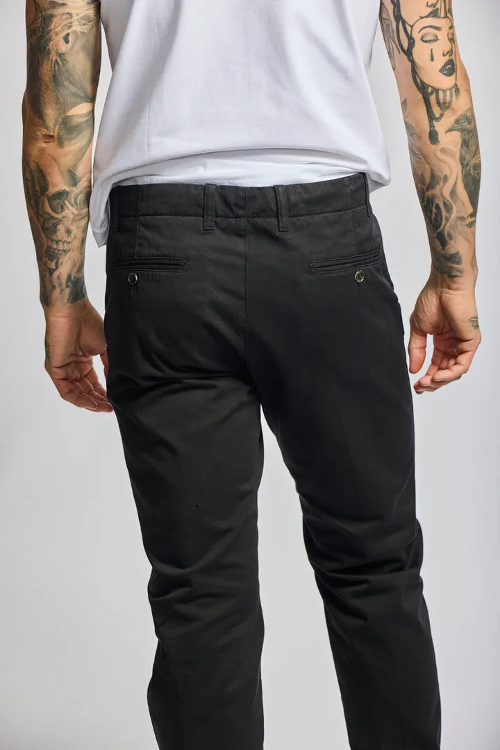 Easy Mondays Drawstring Chino Black