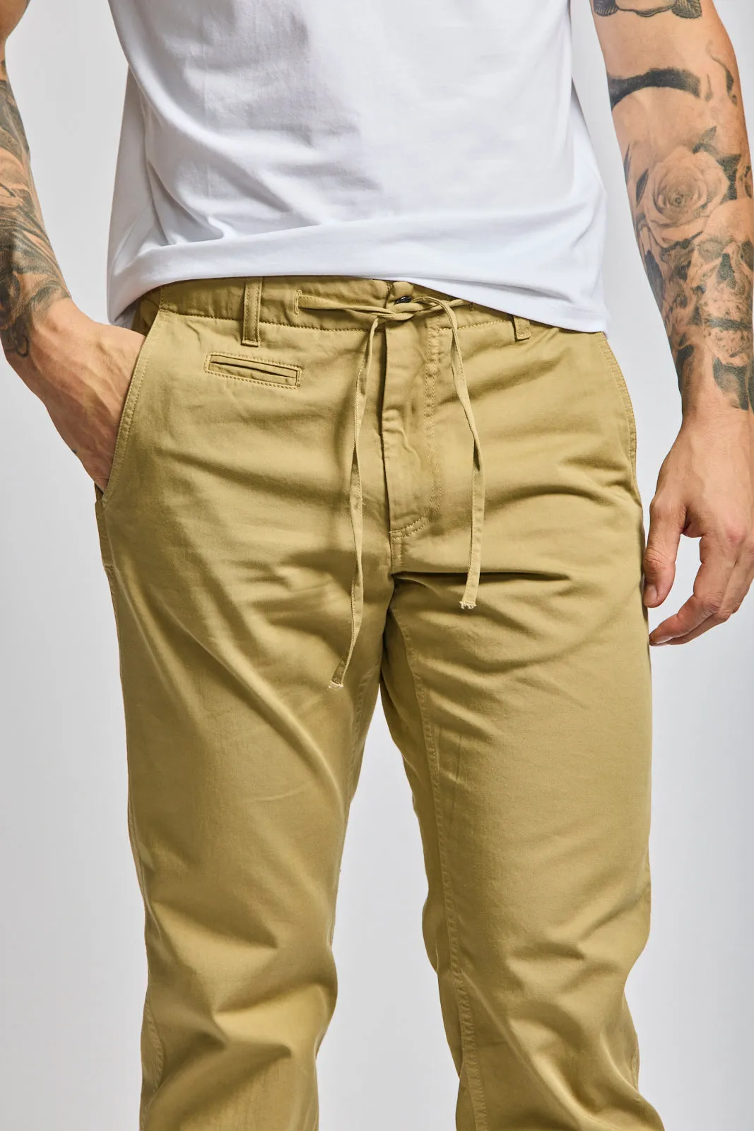 Easy Mondays Drawstring Chino Khaki