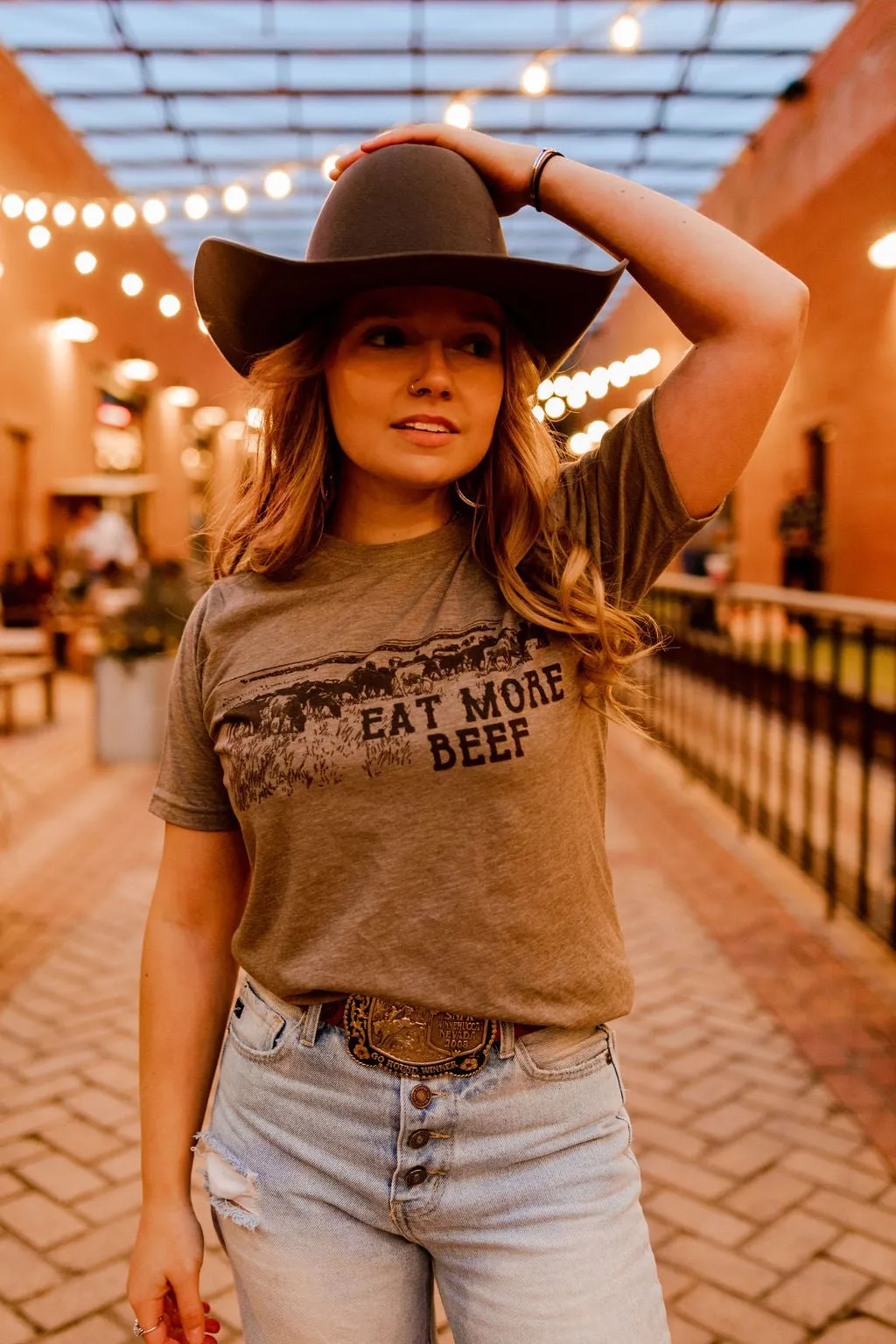 Eat More Beef Western Graphic Tee