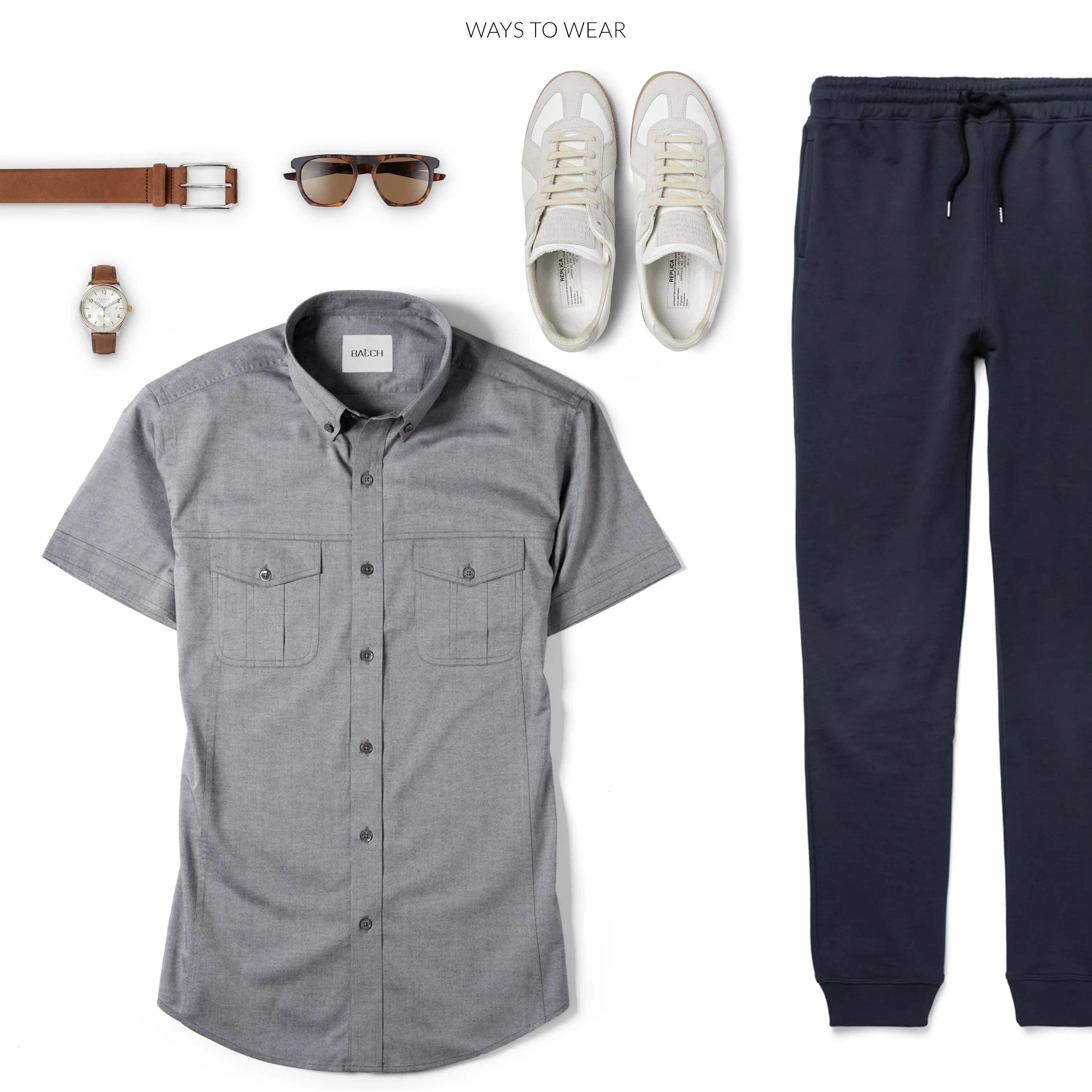 Editor Short Sleeve Utility Shirt – Flint Gray Oxford