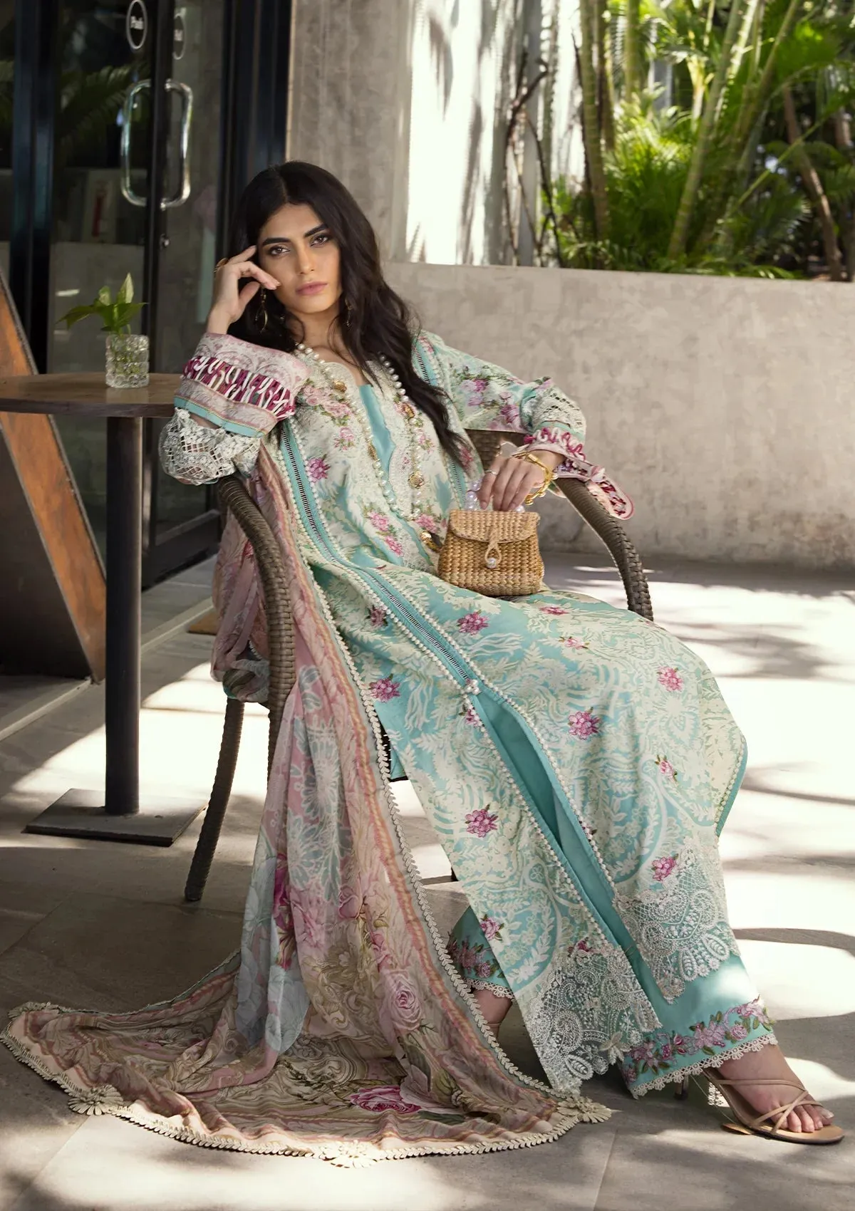 Elaf Embroidered Limited Edition Lawn Collection – ESL-02B PEARLY ESSENCE