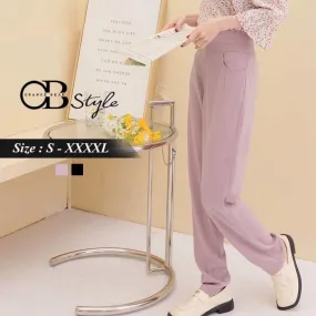 ELEGANT HIGH WAIST POCKET STRAIGHT SUIT PANTS