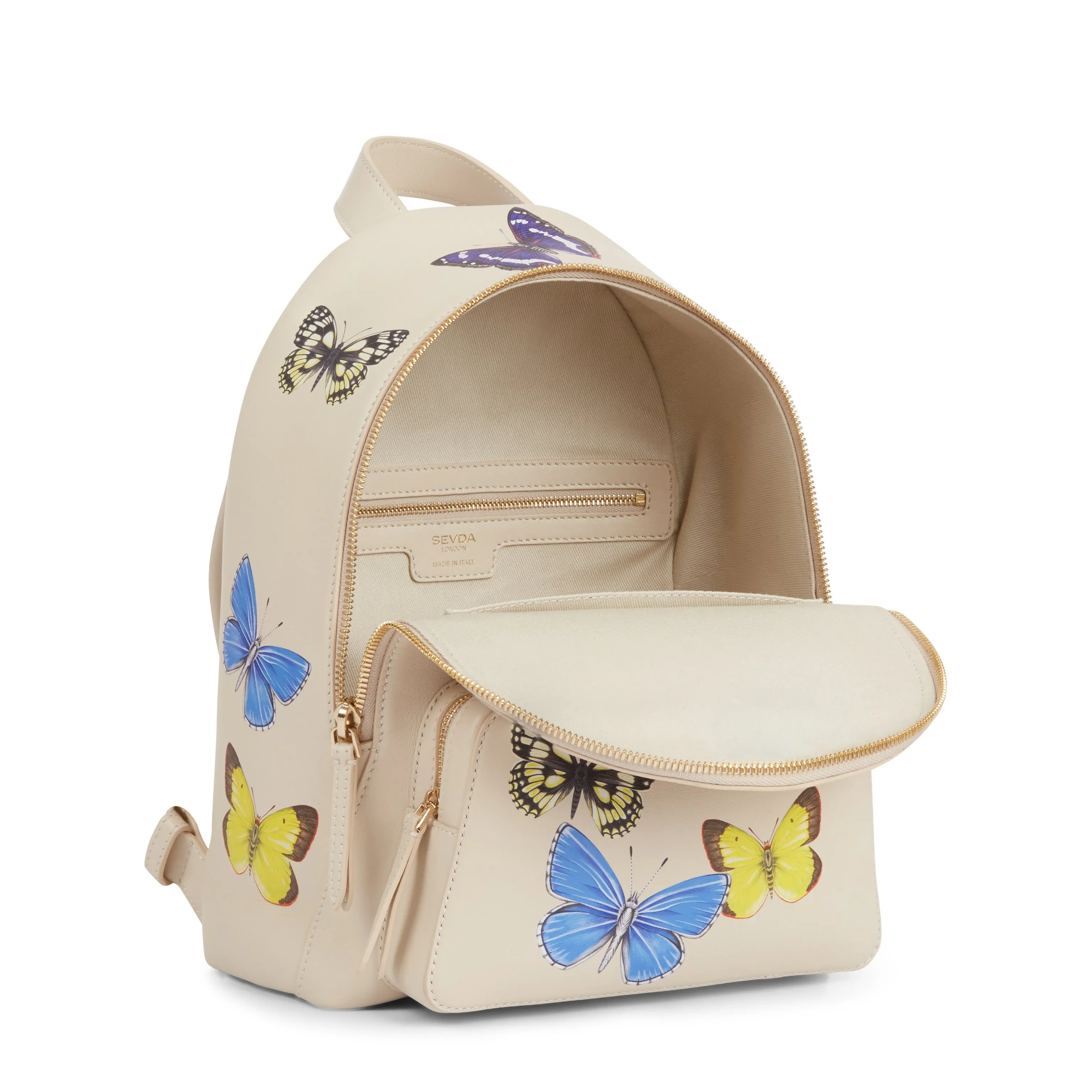 Emma Backpack | Ivory Butterflies