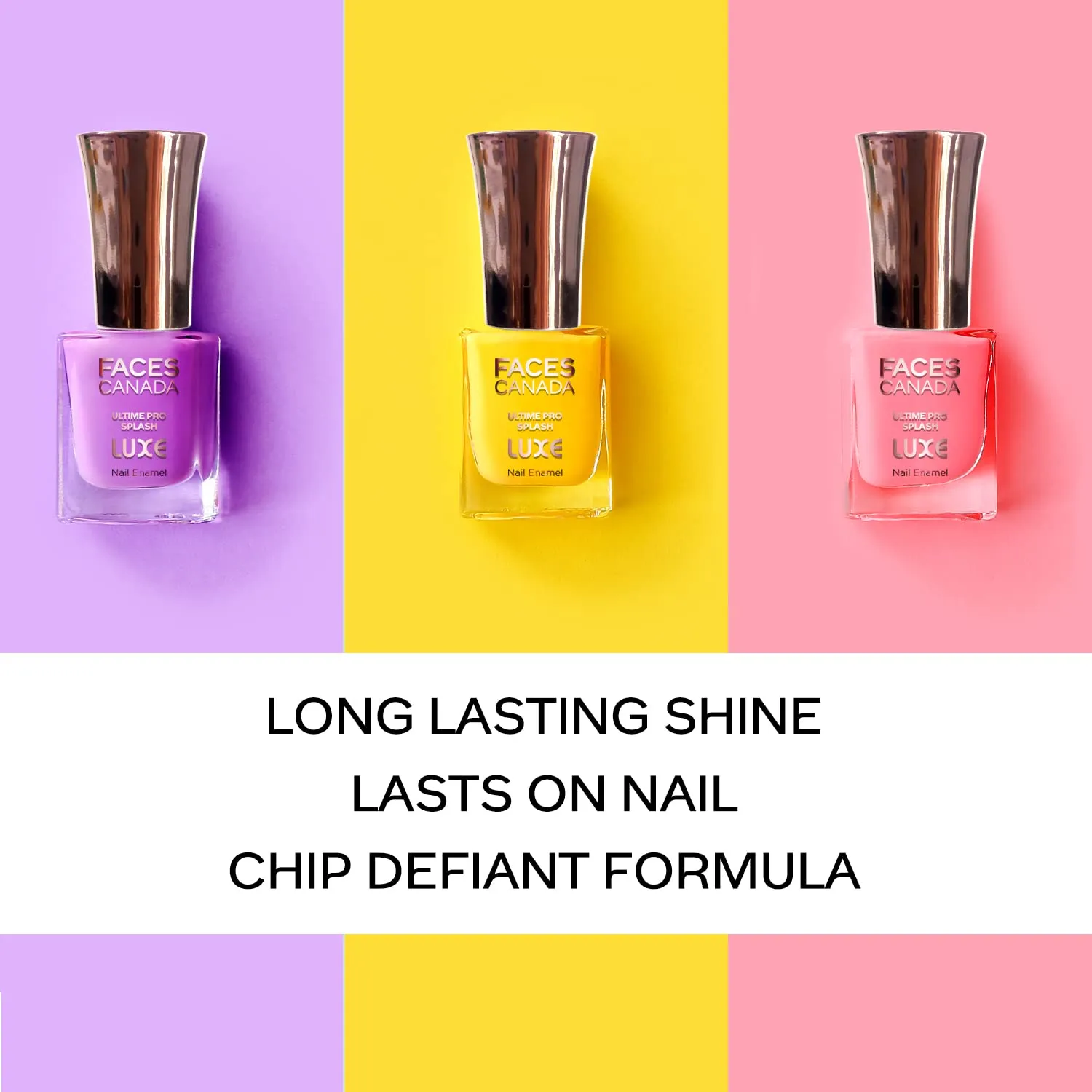 FACESCANADA Ultime Pro Splash Luxe Nail Enamel - Heliotrope (L13), 12ml | Glossy Finish | Quick Drying | Long Lasting | High Shine | Chip Defiant | Even-Finish | Vegan | Non-Toxic | Ethanol-Free