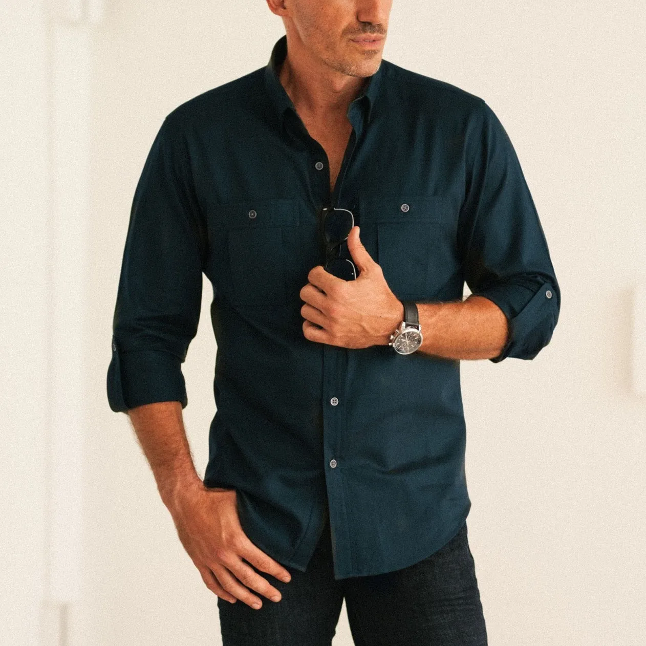 Fixer Utility Shirt – Dark Navy Twill