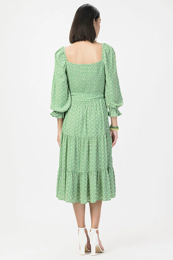 Forest Green Sustainable Dress