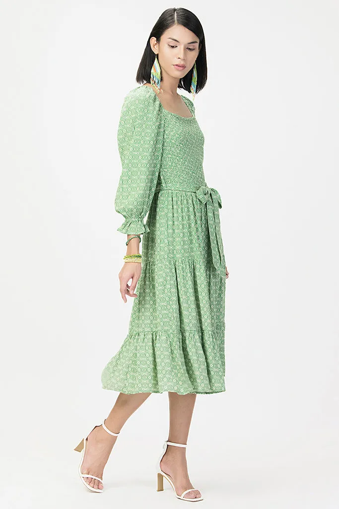 Forest Green Sustainable Dress