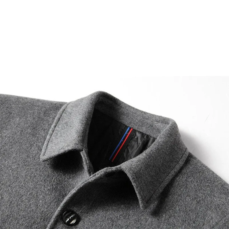 Funki Buys | Jackets | Men's Winter Wool Blend Business Coat