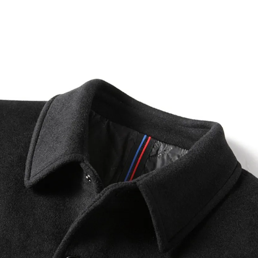 Funki Buys | Jackets | Men's Winter Wool Blend Business Coat