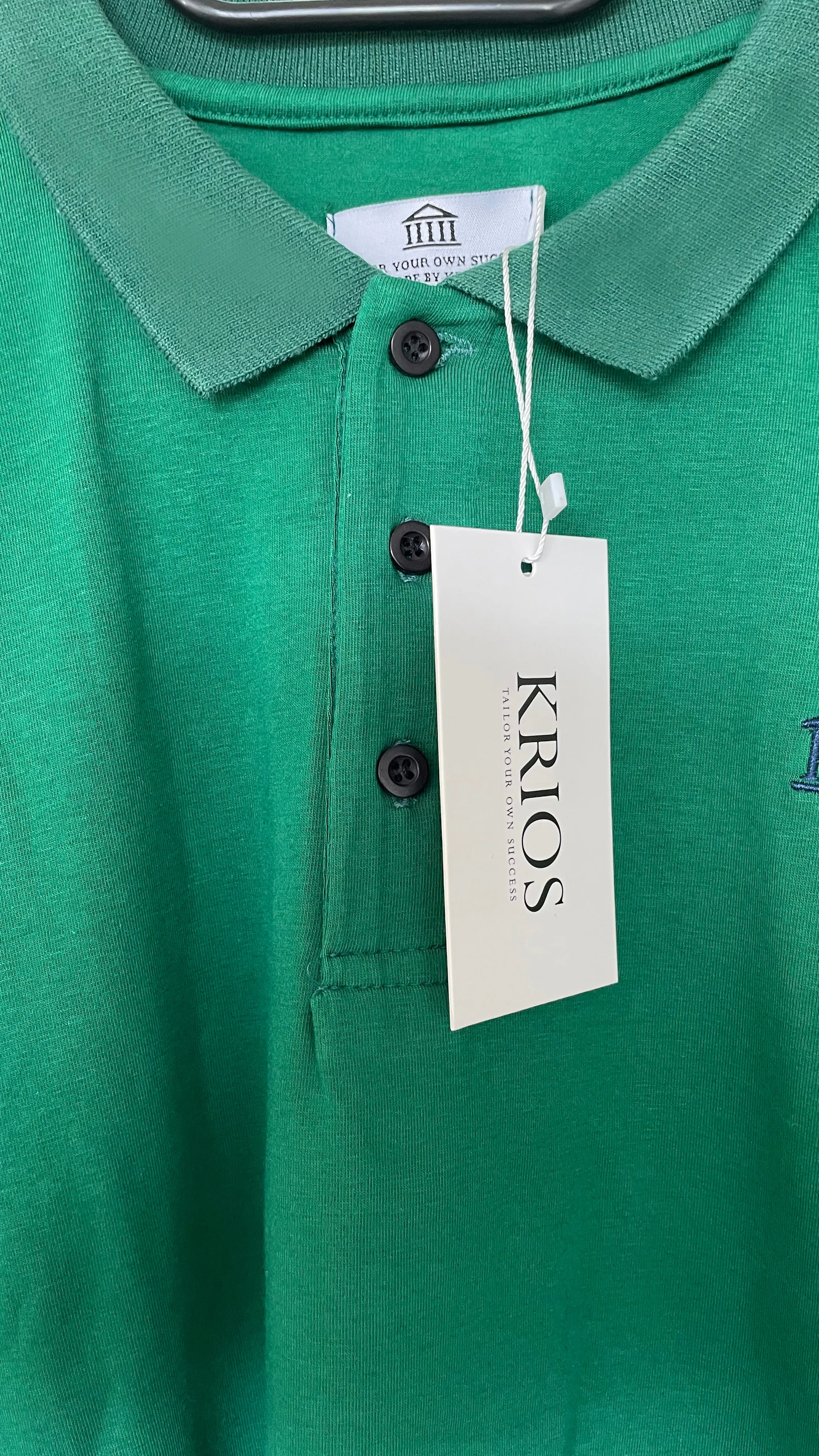 Green Long Sleeve Polo