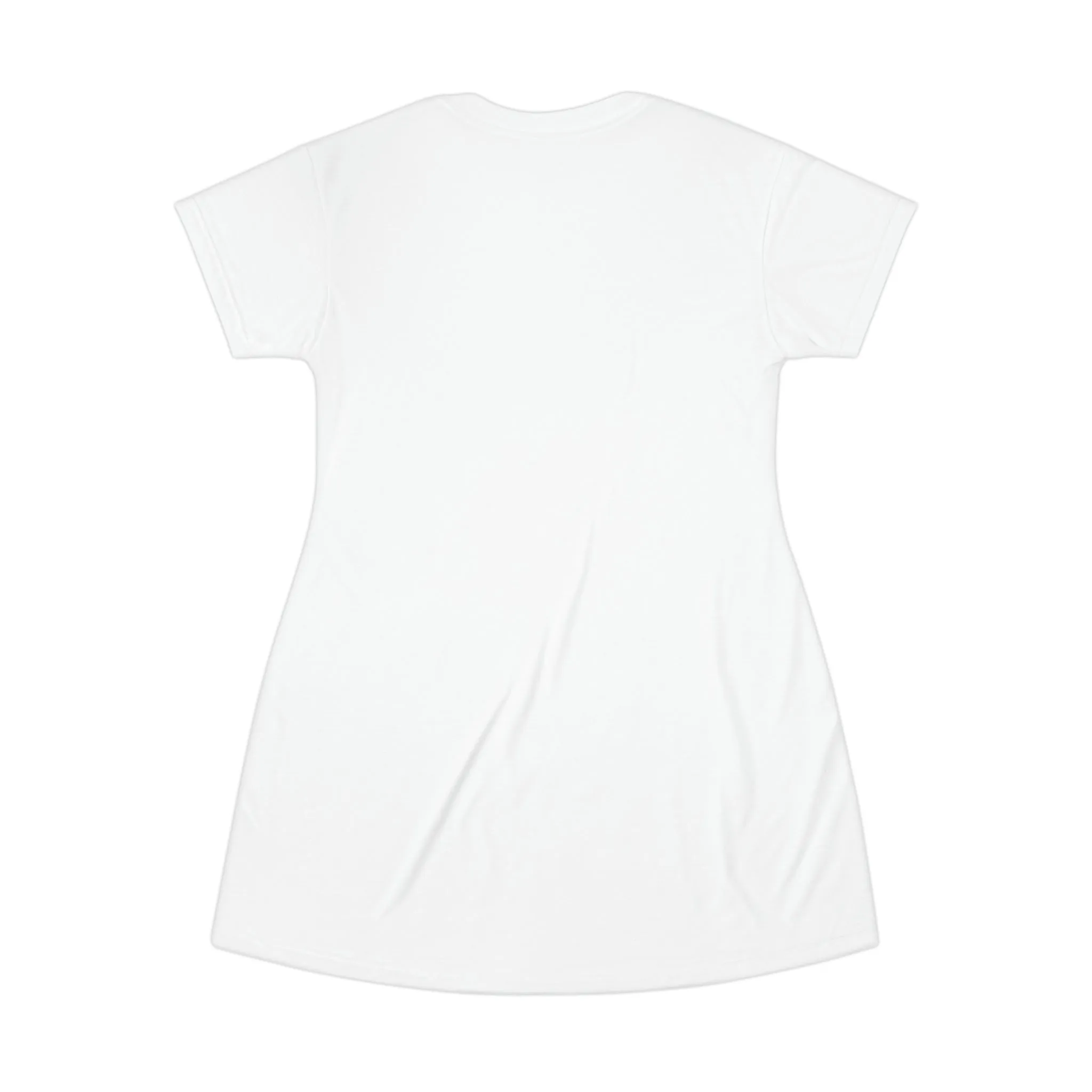 HAPPINESS - T-Shirt Dress (AOP) - WHITE