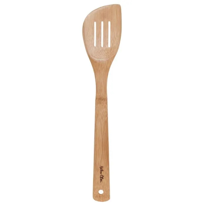 Helen's Asian Kitchen Bamboo Stir Fry Slotted Spatula, 13in