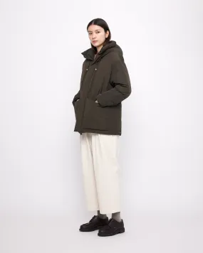 Hooded Puffer - FW24 - Olive Brown