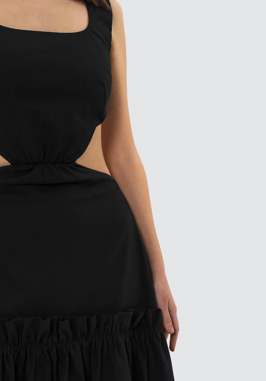 Ines Midi Dress | Black