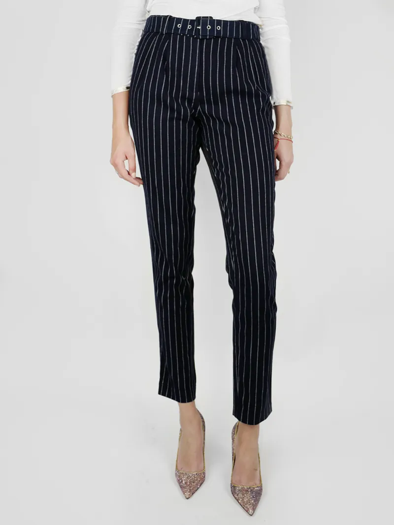 J.O.A. LA NAVY STRIPE PANTS