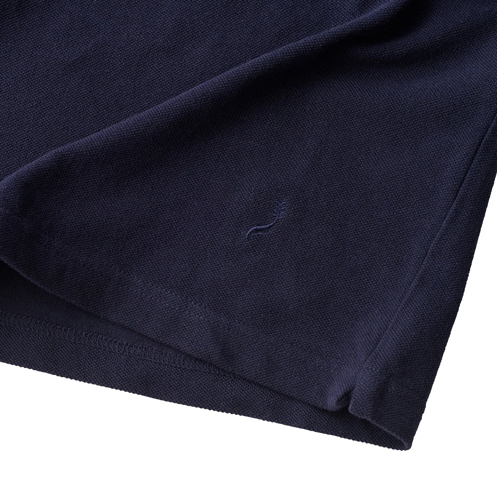 Kenneth Field Riviera Navy Short Sleeve Knitted Piqué Polo Shirt