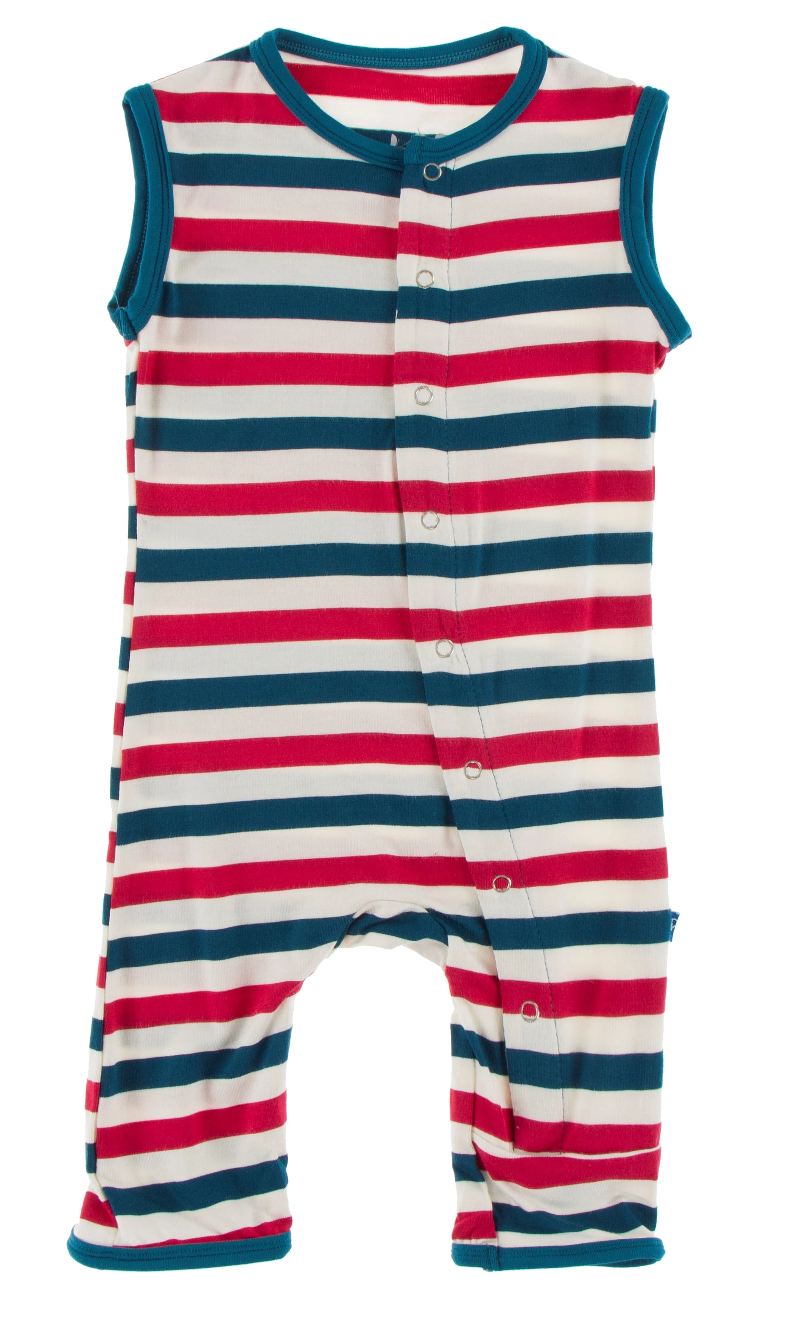 KicKee Pants USA Stripe Tank Romper