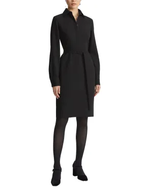 Lafayette 148 Responsible Finesse Crepe Collared Sheath Dress