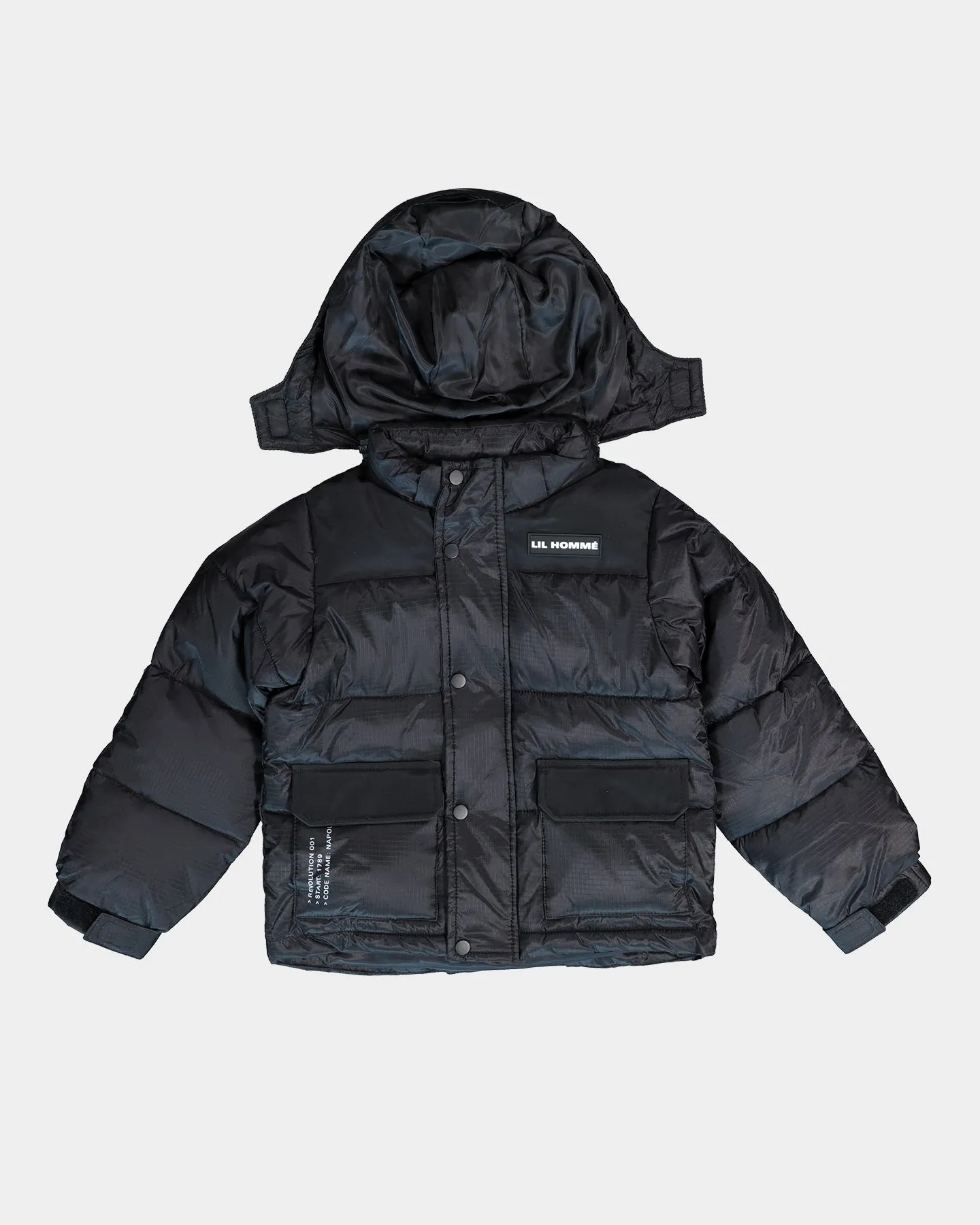 Lil Homme Kid's Roadman Puffer Jacket Black