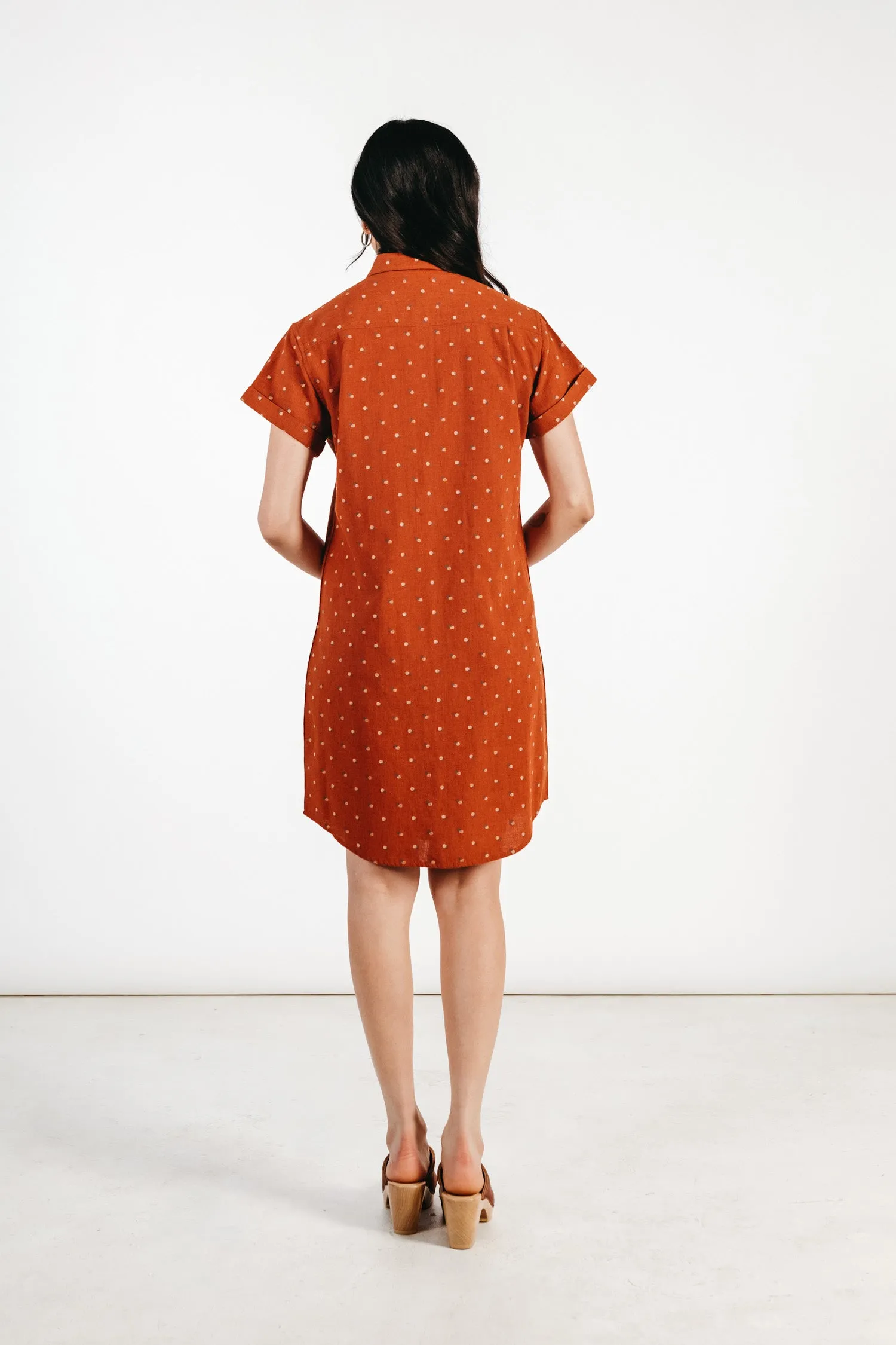 Loren Shirt Dress / Fil-Coupé Dots