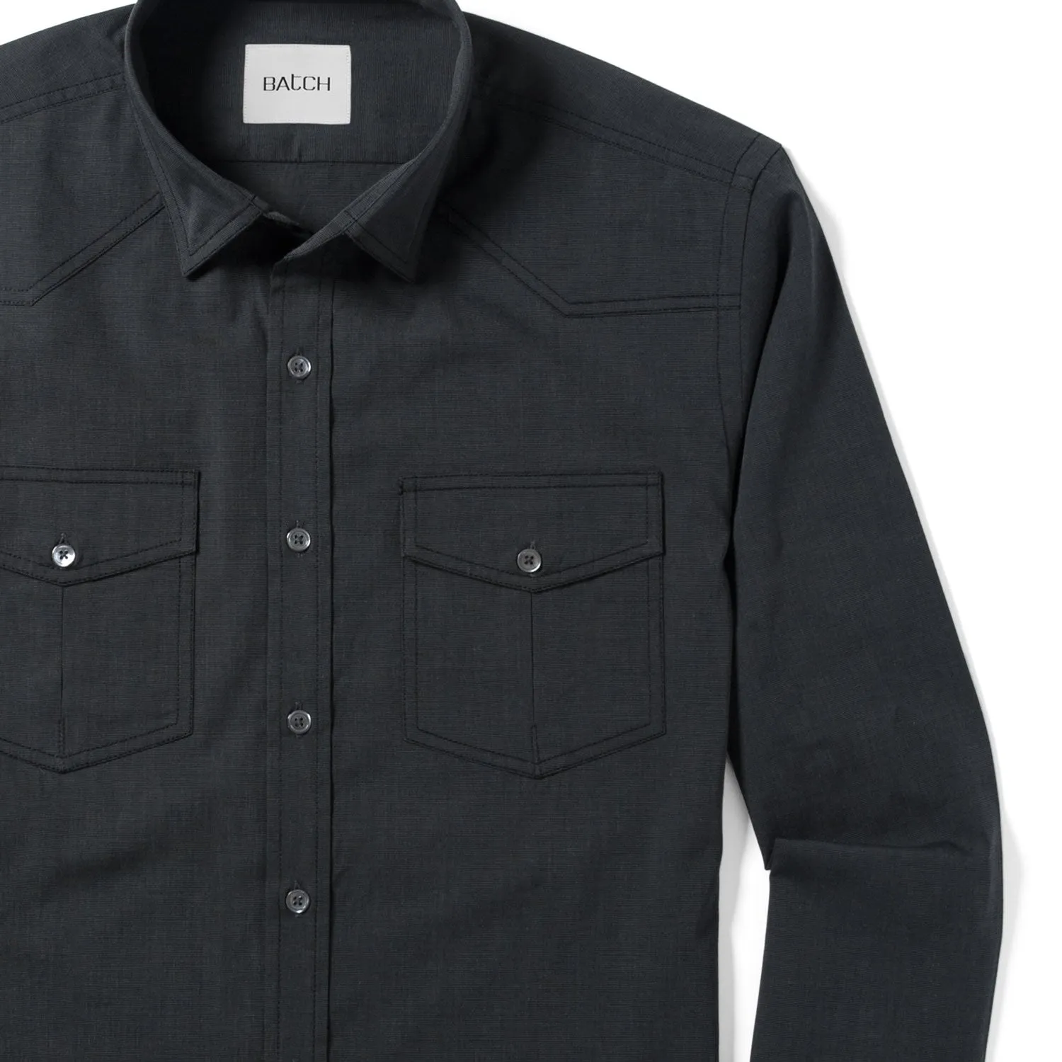 Maker Shirt – Asphalt Gray End-on-End