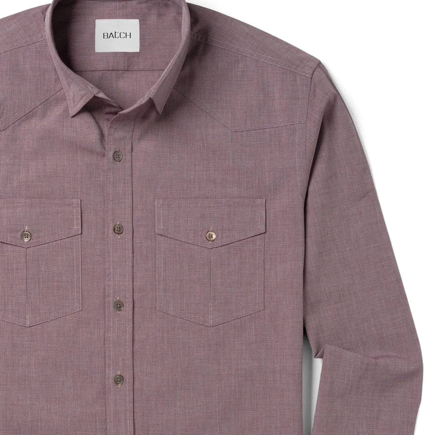 Maker Shirt – Currant End-on-End