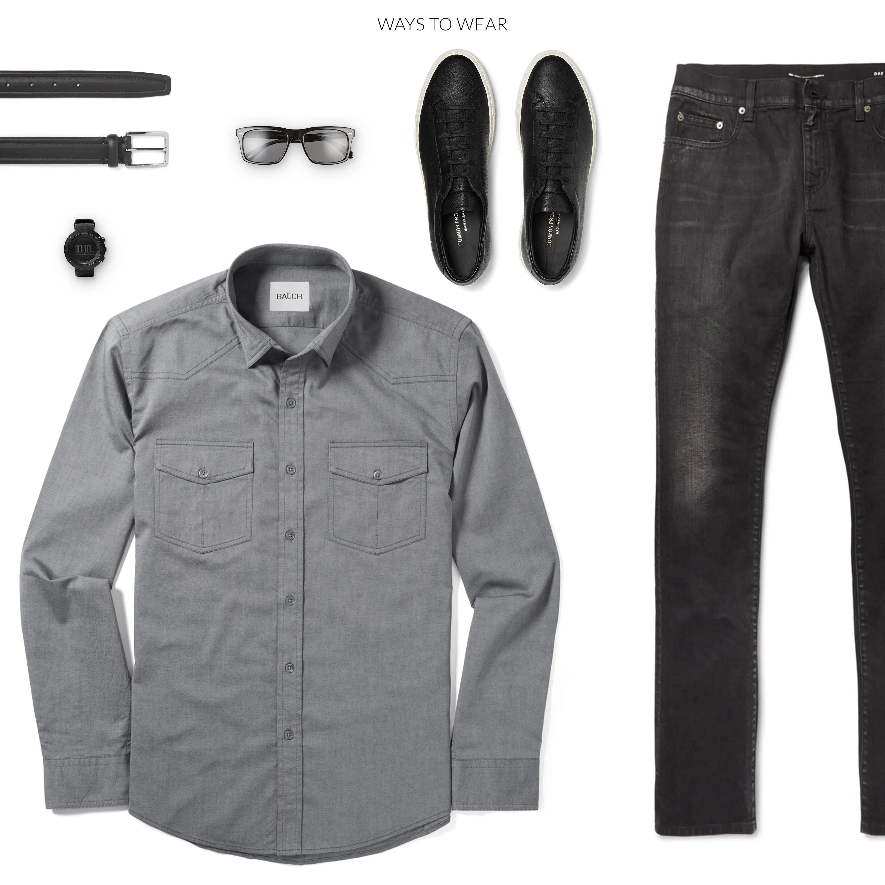 Maker Shirt – Flint Gray Cotton Oxford