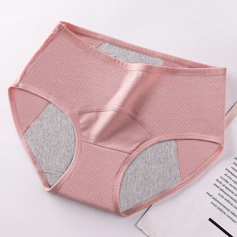 Menstrual Period Leak-Proof Big Aunt Pants Sanitary Cotton Antibacterial Breathable