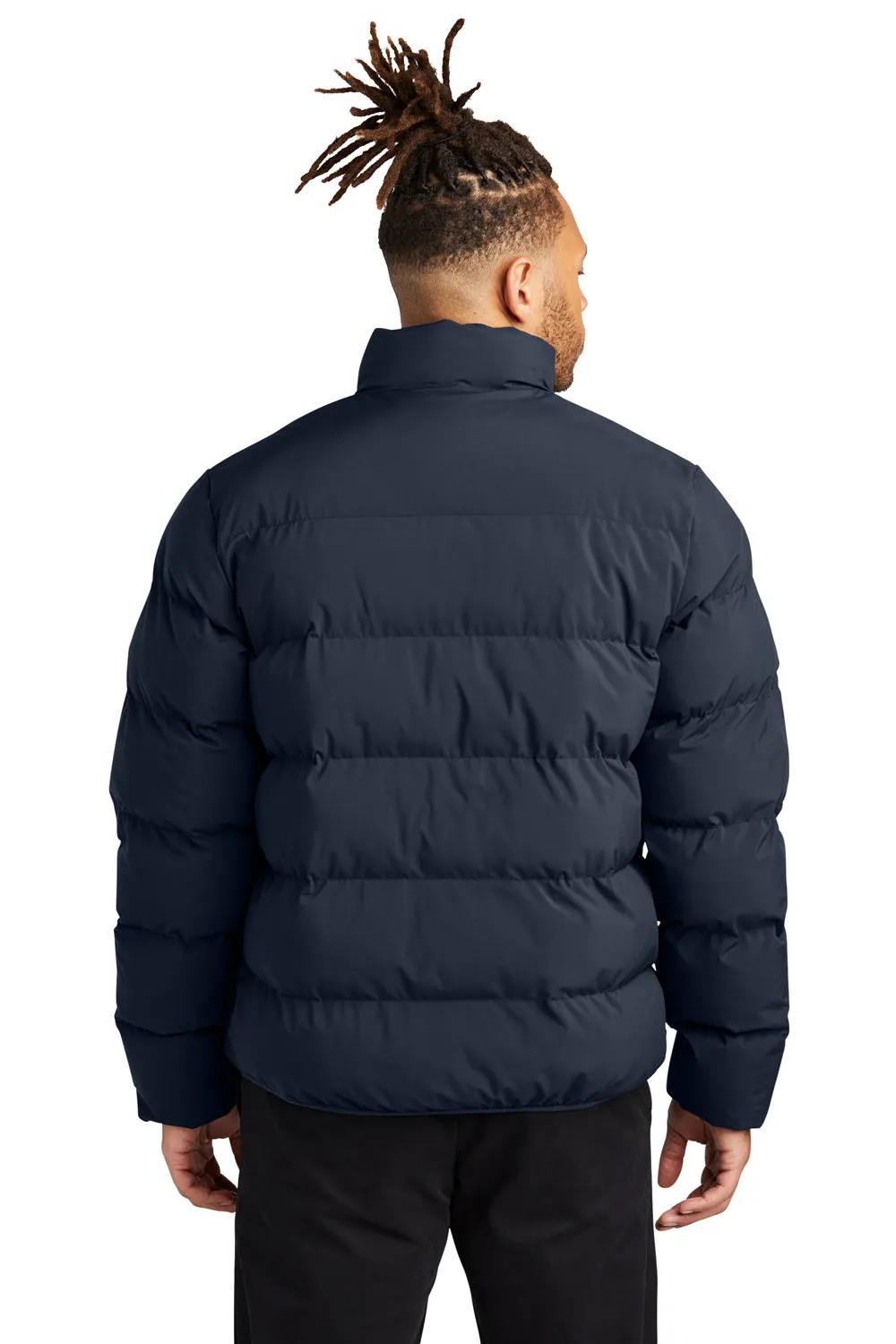 Mercer Mettle Mens Water Resistant Full Zip Puffy Jacket - Night Navy Blue