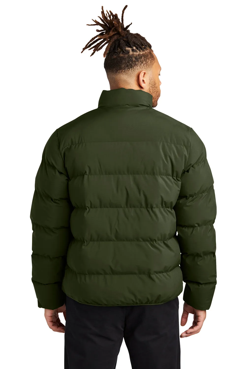 Mercer Mettle Mens Water Resistant Full Zip Puffy Jacket - Townsend Green