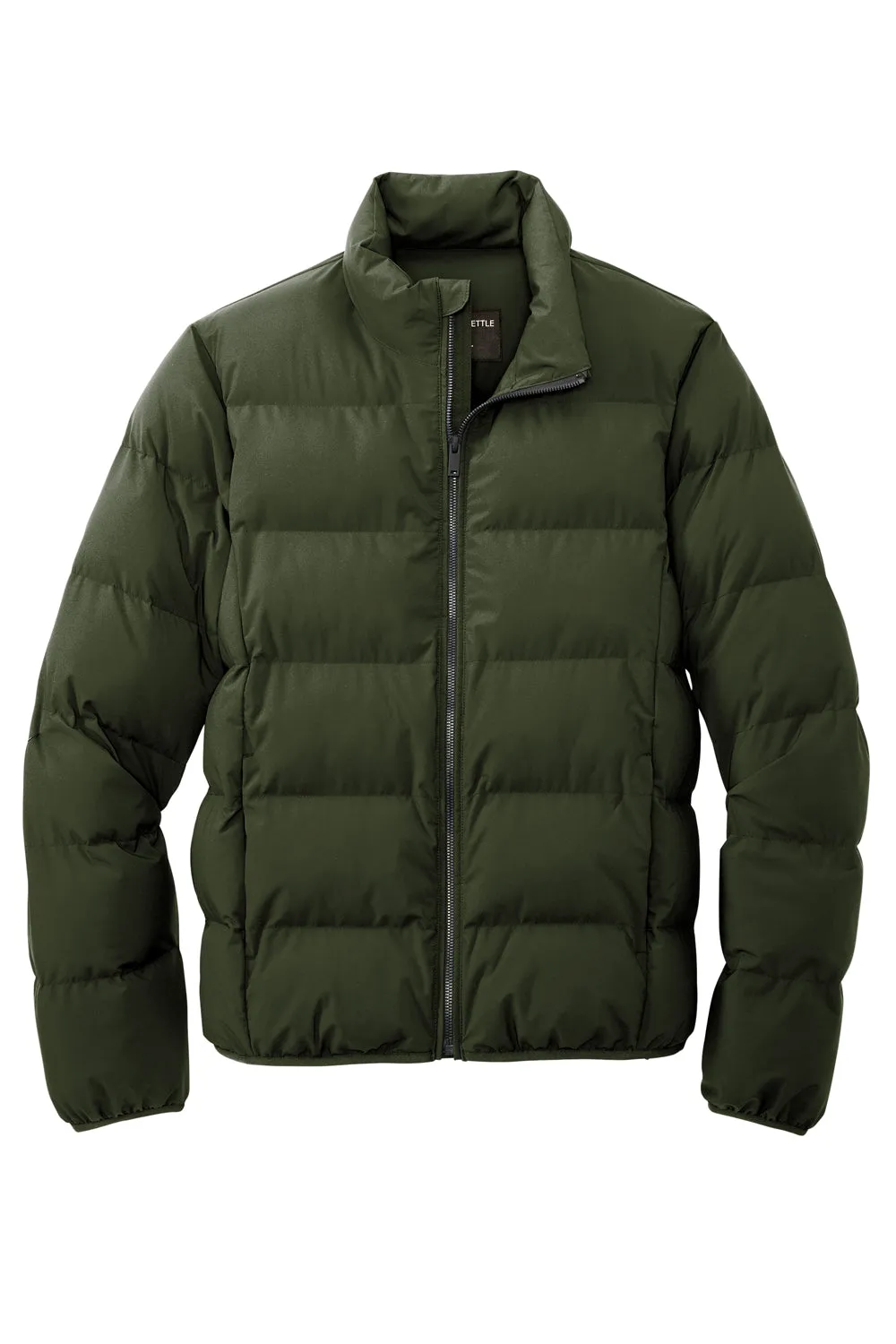 Mercer Mettle Mens Water Resistant Full Zip Puffy Jacket - Townsend Green