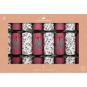 Merry Berry Super Deluxe FSC Christmas Crackers Box of 8