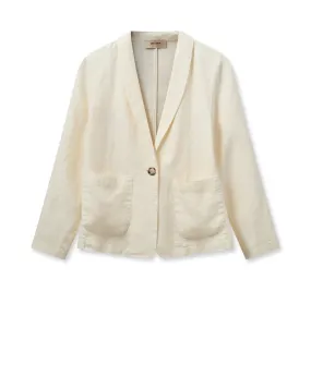 MMAmelina Linen Blazer Ecru