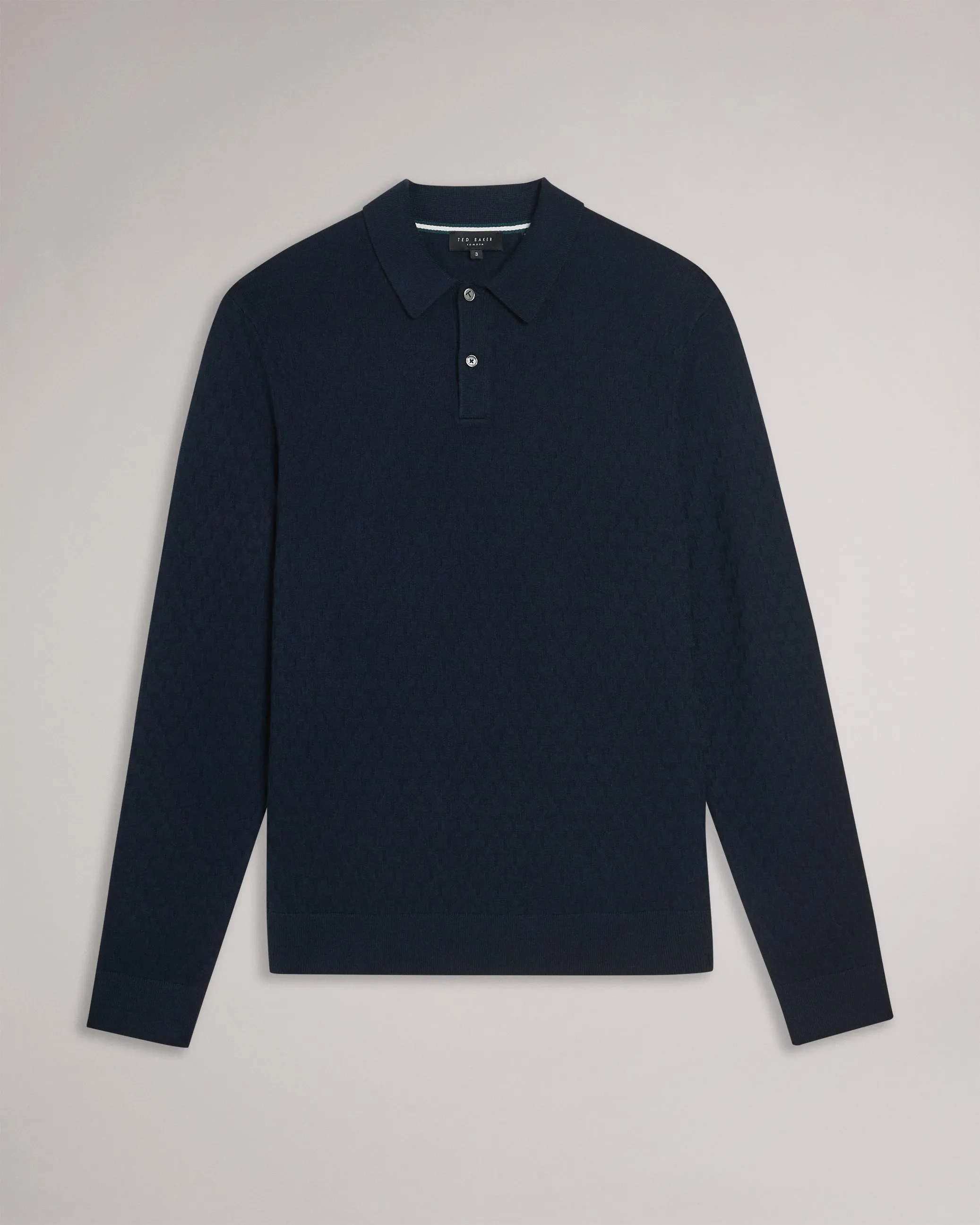 Morar Ls T Stitch Knitted Polo Navy