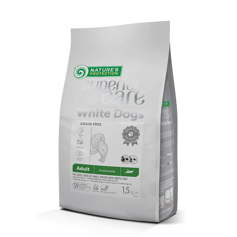 Nature's Protection Dog Superior Care White Dogs Small Breed Insect 1.5kg