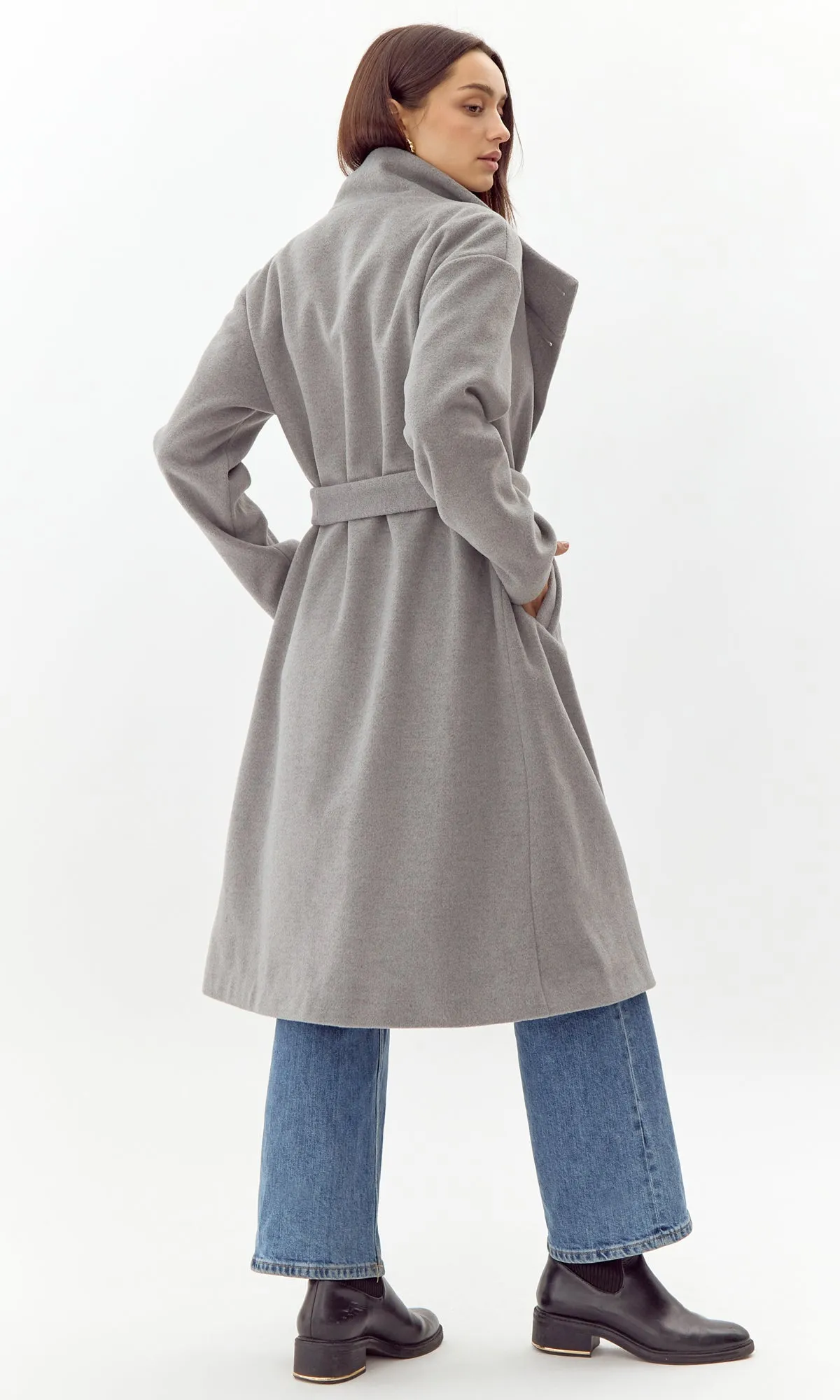 Nessa Funnel Neck Coat