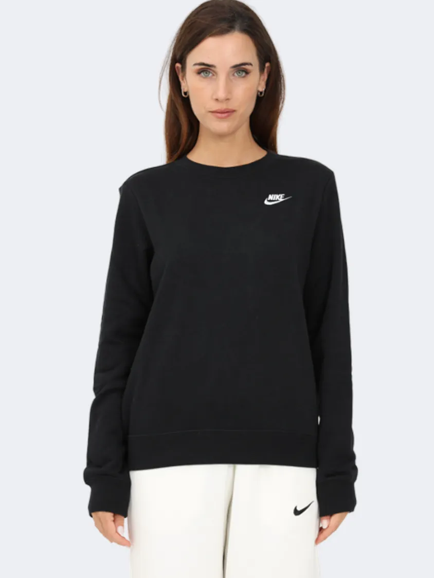 Nike Club Women Lifestyle Sweatshirt Black/White