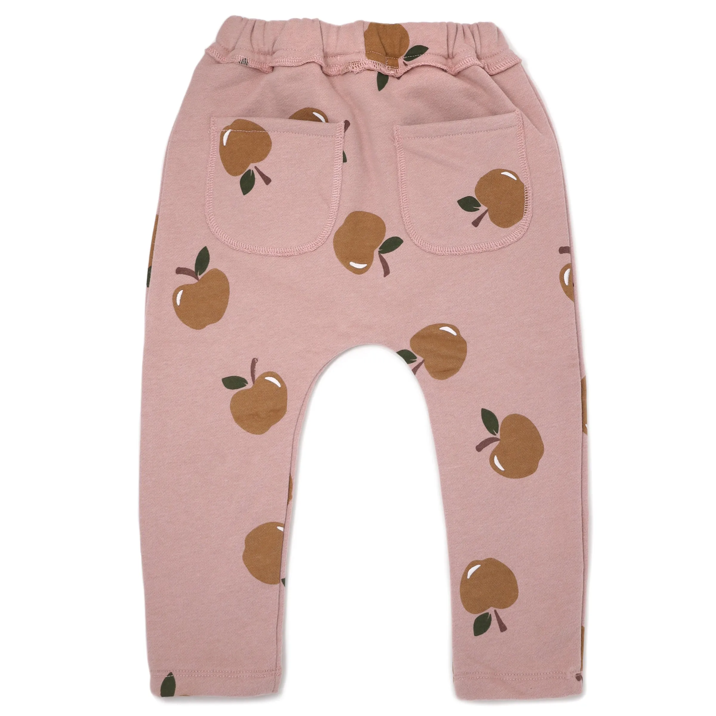 oh baby! Brooklyn Jogger Pants - Rust Apples Print - Blush