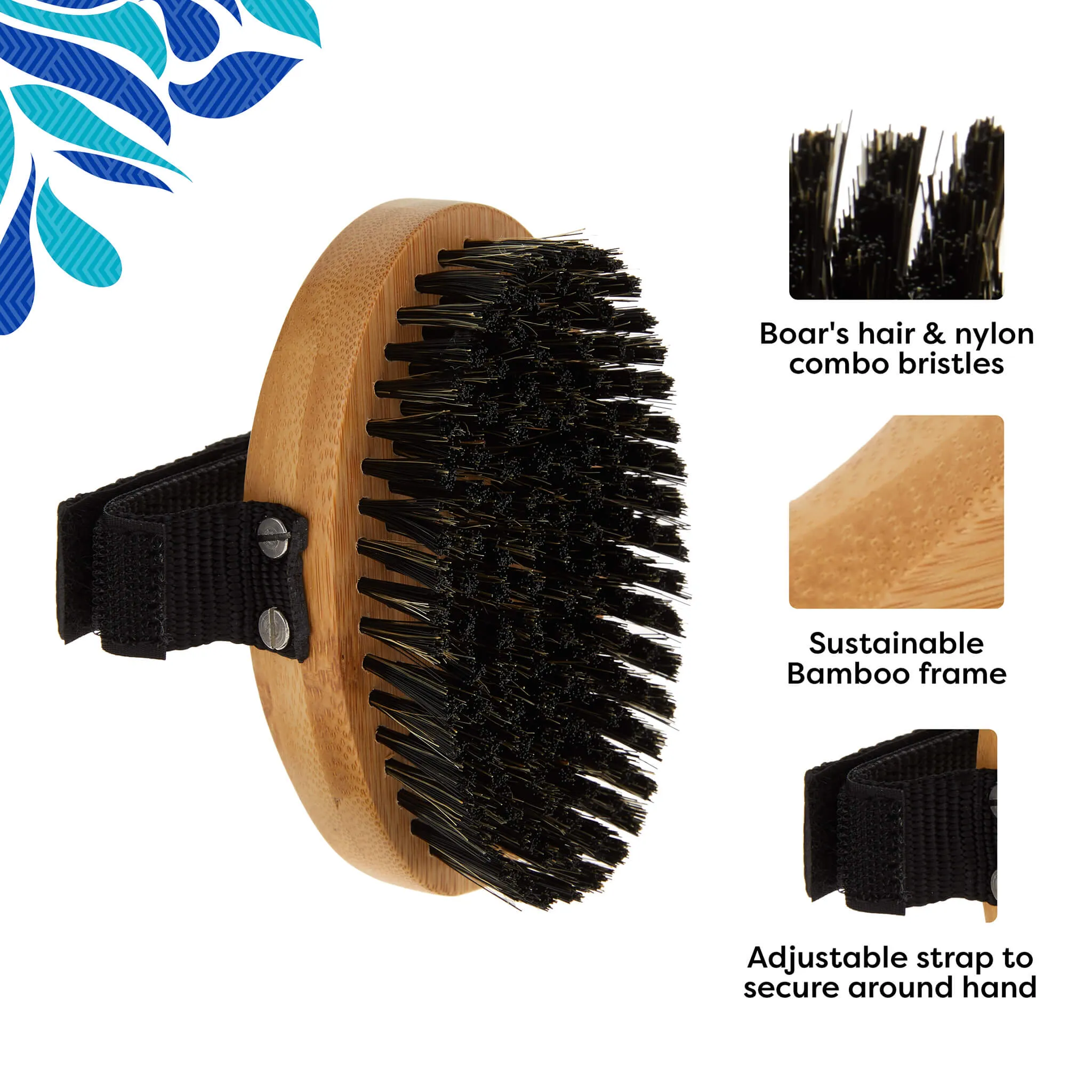 Only Natural Pet Bristle Brush with Bamboo Handle for Dogs