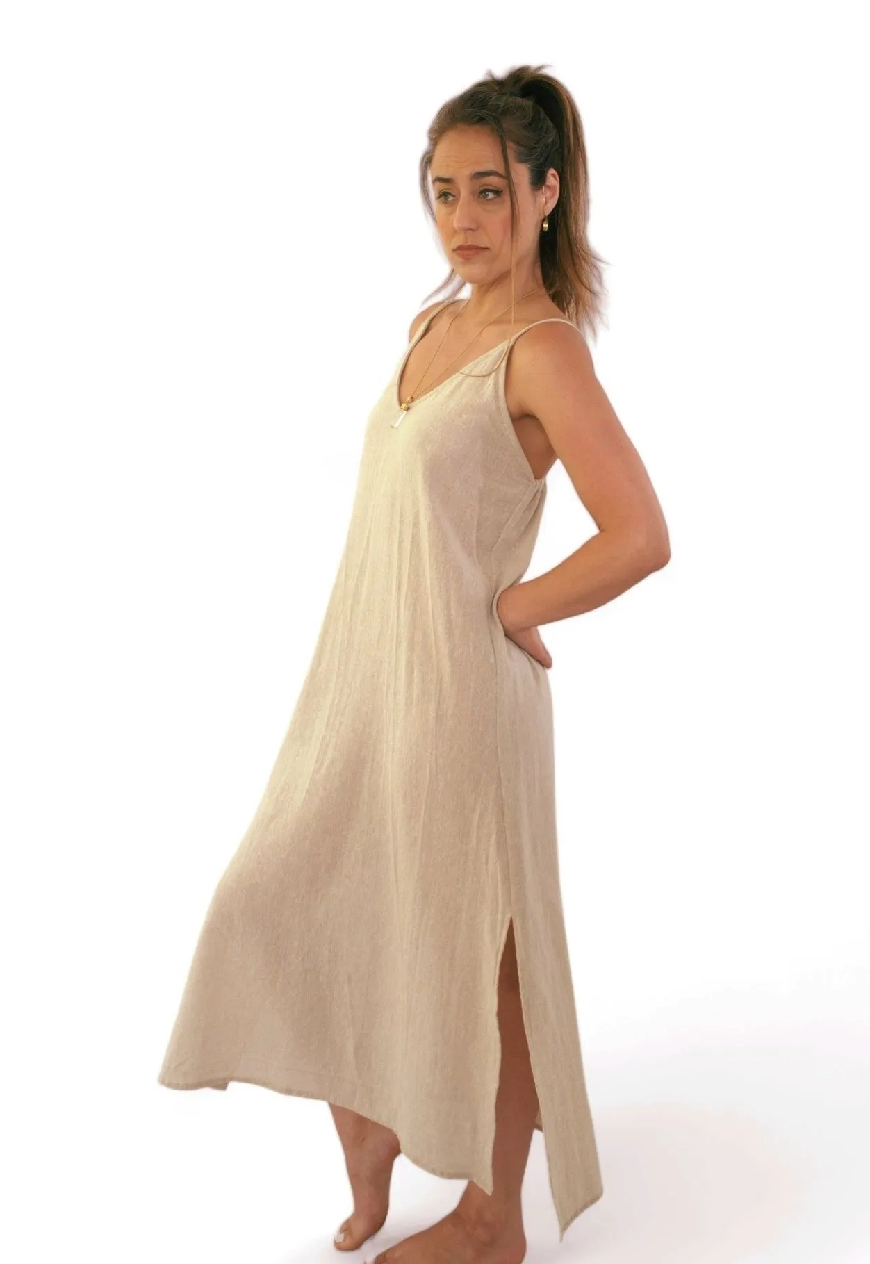 Organic Cotton Beige Dress