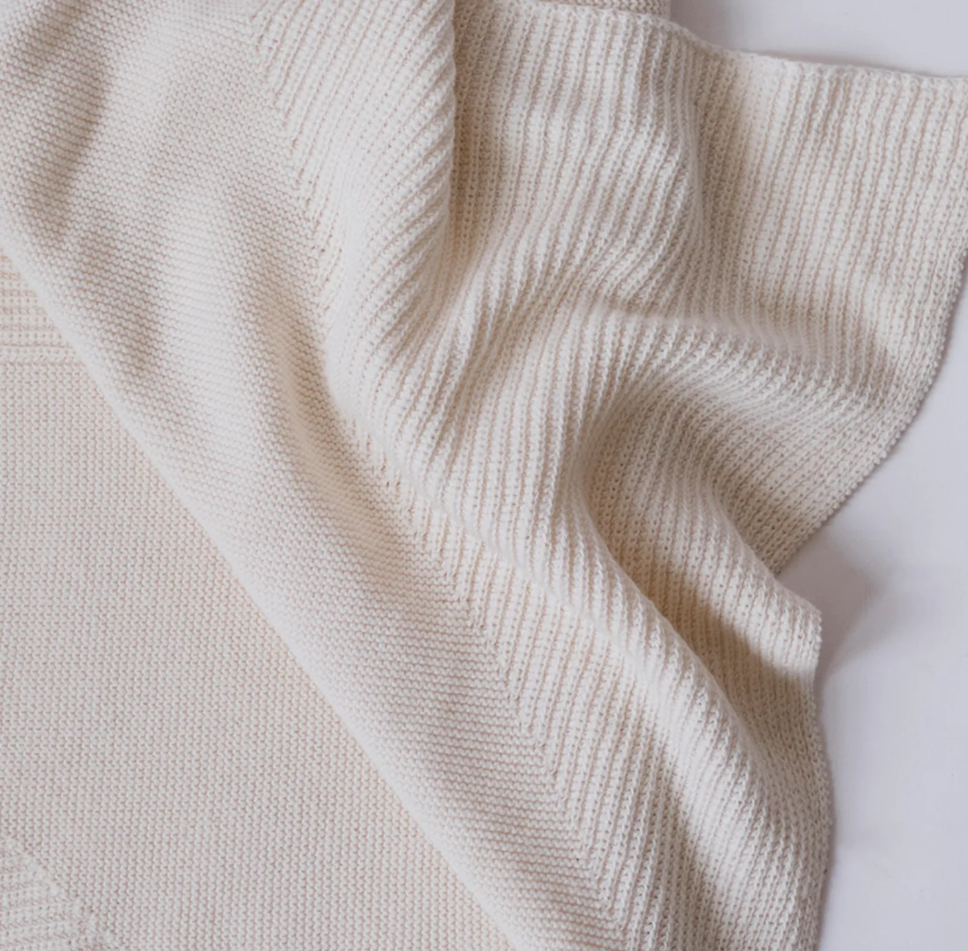 Organic Cotton Geo Panel Throw