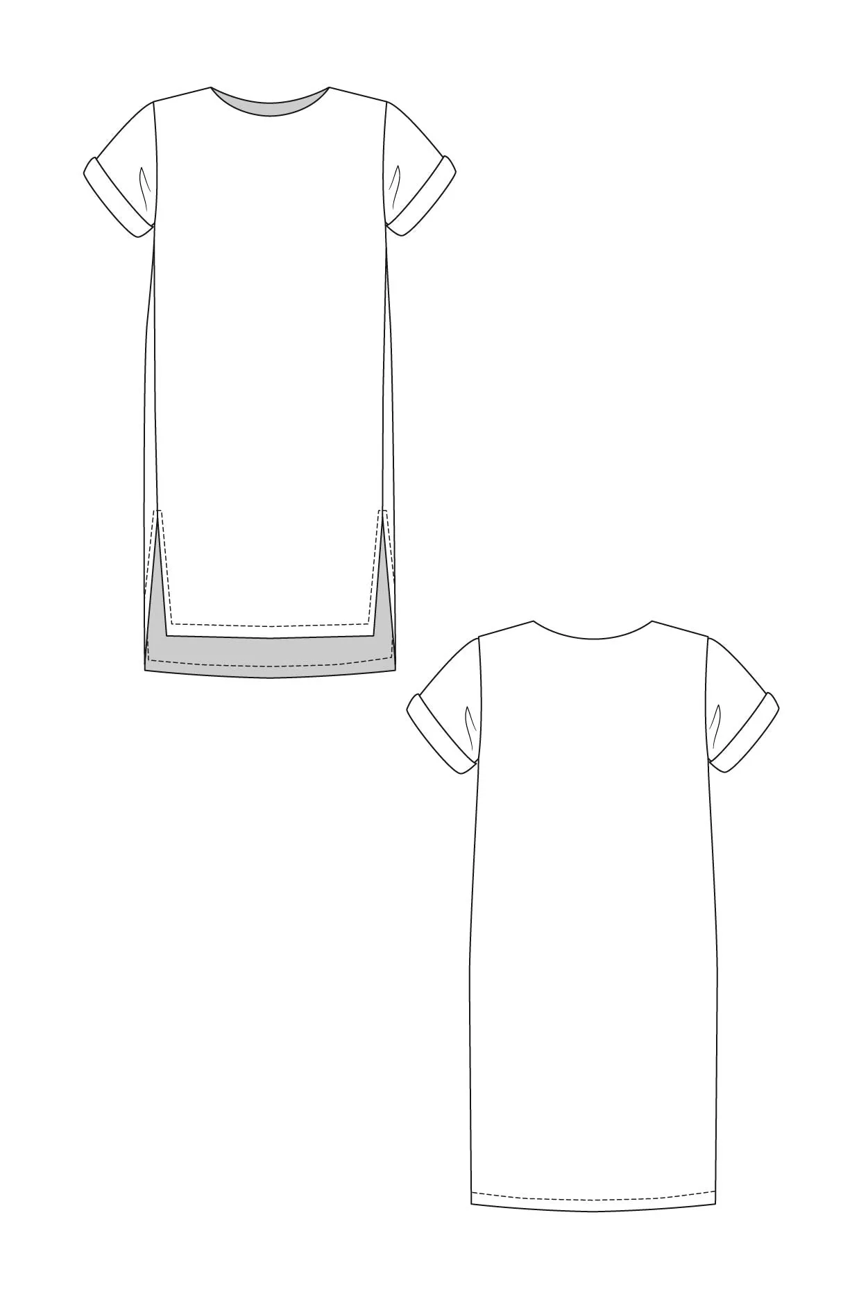 PDF Pattern - Inari Dress & Crop Tee | Named Clothing